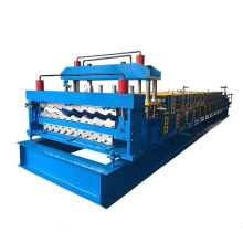 Low Price Metal Steel Double Layer steel Roof Plate Iron Sheet Tiles cold roll forming Making Machine for roof panels